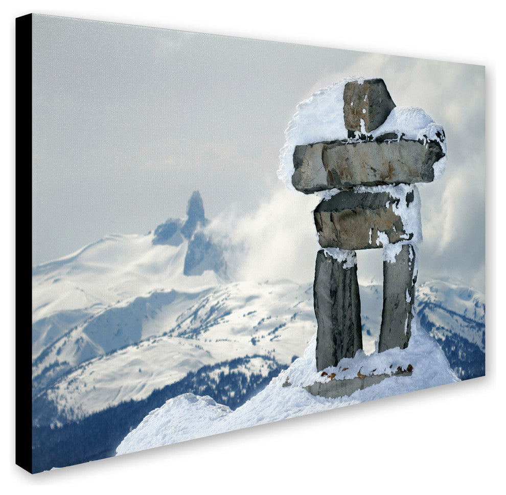 'Whistler Inukshuk' Canvas Art by Pierre Leclerc