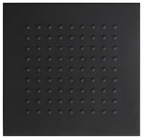 Isenberg HSB.6S - 6" Solid Brass Showerhead Rainhead - Square, Matte Black