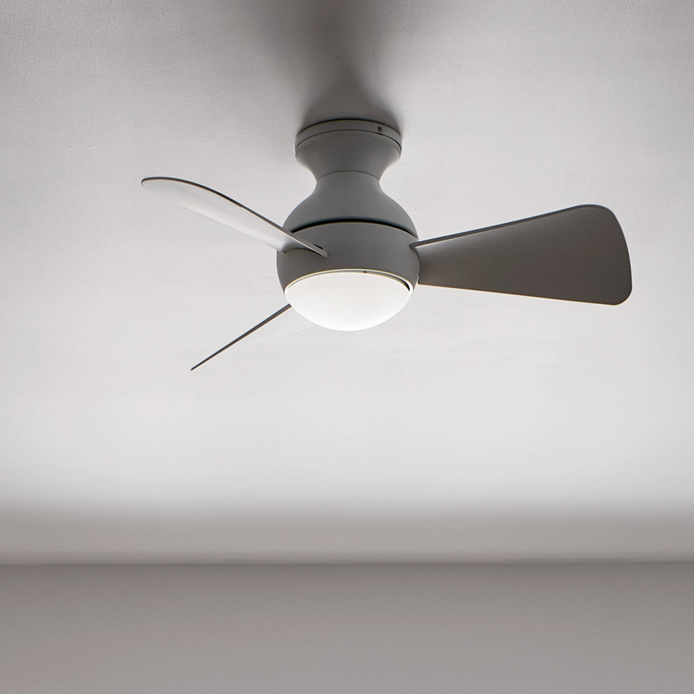 34" Sola Fan LED, Matte White