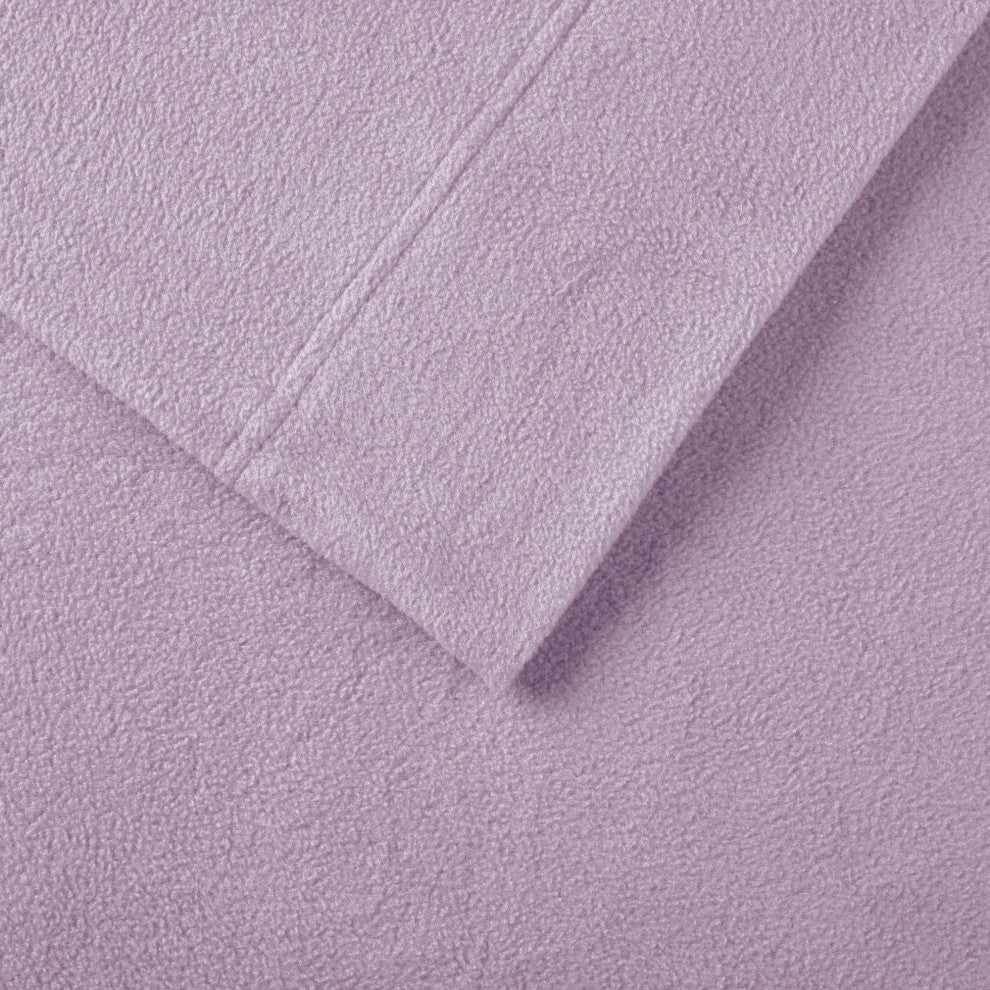 True North by Sleep Philosophy Knitted Micro Fleece Solid Sheet Set, Queen