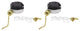 Aspen Creative 21306-2, 3 Speed Ceiling Fan Motor Switch, Polished Brass, 2 Pack