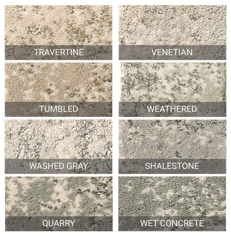 Tavares Distressed Indoor Carpet Area Rug, Weathered, 12x11
