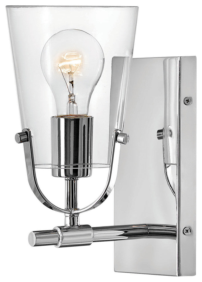Hinkley Foster Medium Single Light Vanity, Chrome