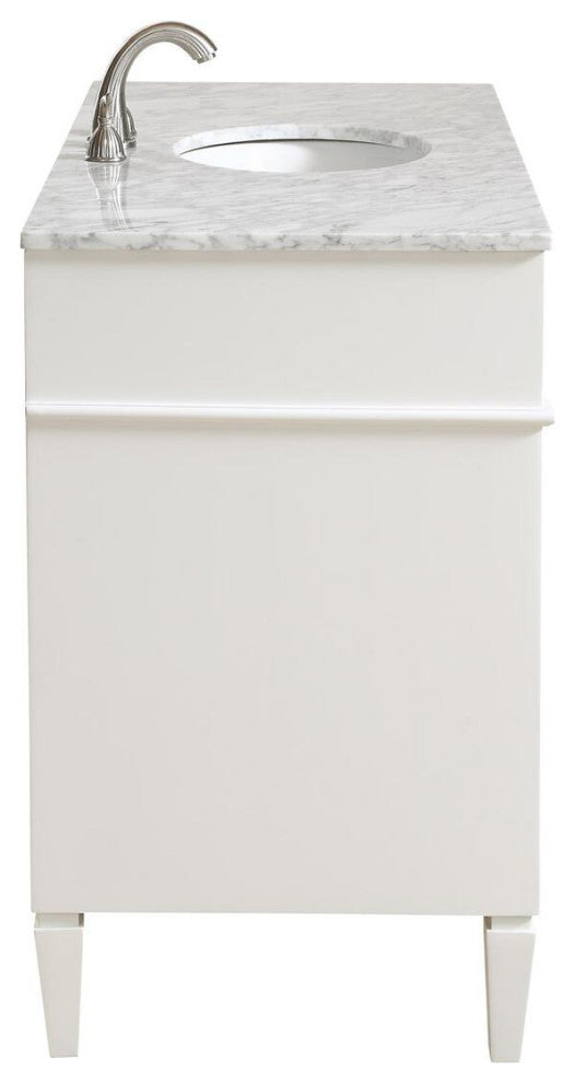 48" Single Bathroom Vanity Set, White