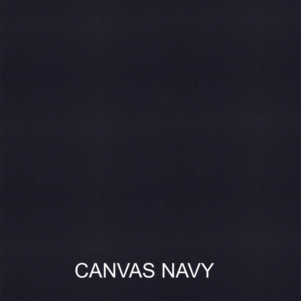 Sunbrella Canvas Navy/Cast Silver Outdoor Corded Pillows, Set of 2, 20x20