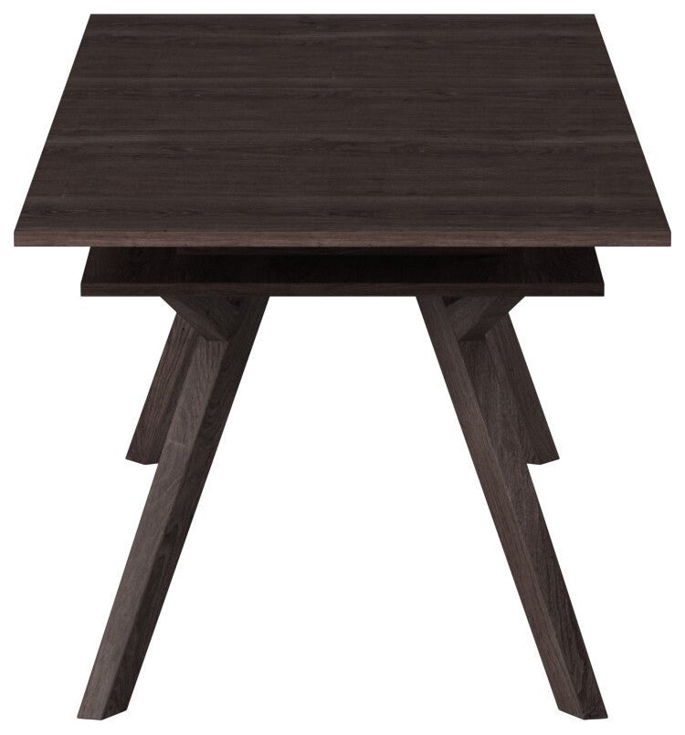 Lennox Rectangular Extension Dining Table, Dark Tobacco