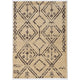Linon Moroccan Fes Power Loomed Polypropylene 5'x7' Rug in Brown