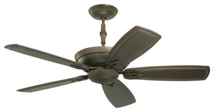Emerson Monaco 60" Ceiling Fan Golden Espresso With Vintage Black Blades
