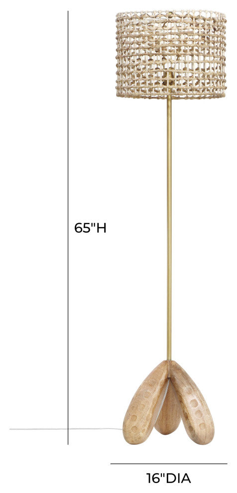 Alondra Wooden Floor Lamp