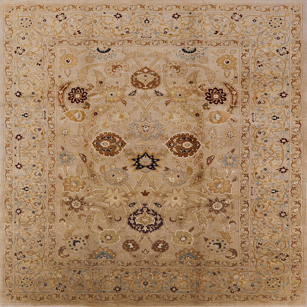 Ahgly Company Indoor Square Mid-Century Modern Area Rugs, 7' Square