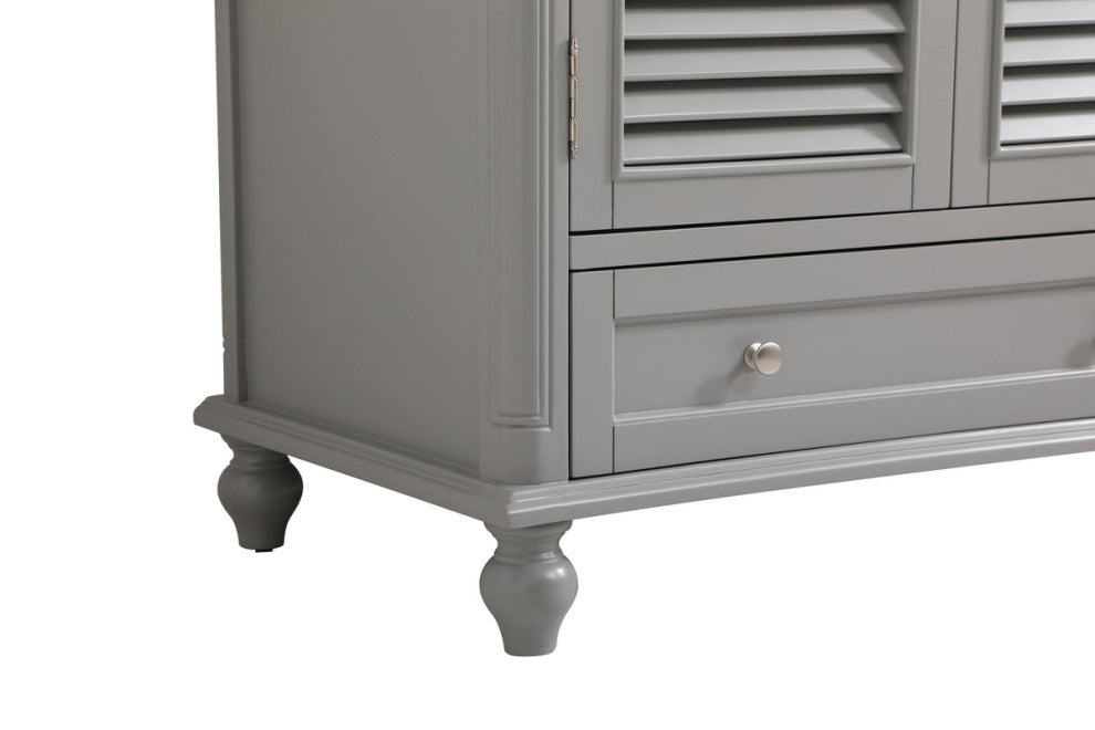 Home Living 36" Single Bathroom Vanity, Gray