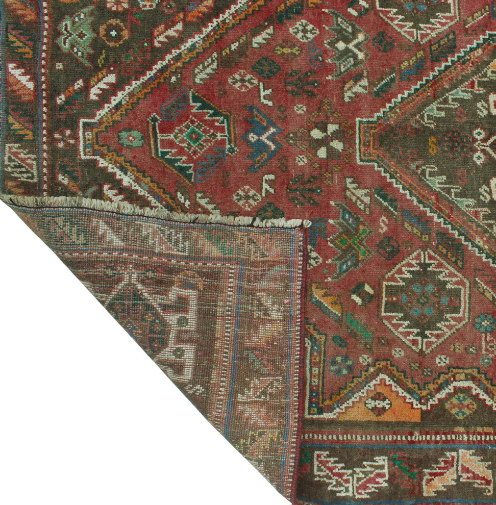 Semi-Antique Ashmat Red Runner