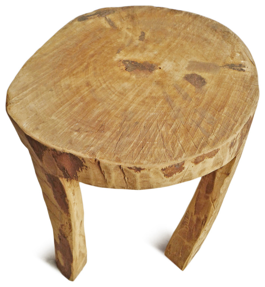 Rustic Naga Three Leg Wood Table 7