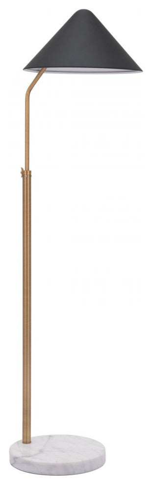 Pike Floor Lamp Black & White