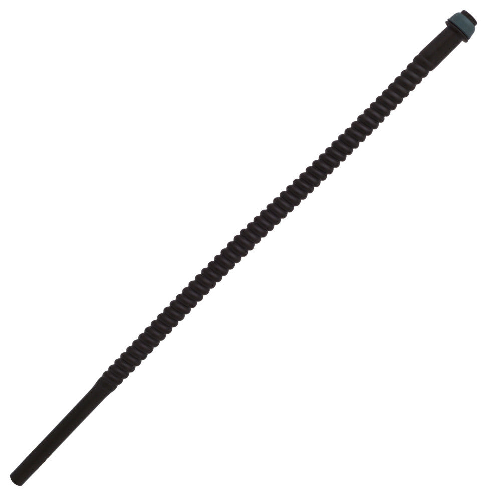 Supply Kit - 1/2" Ips X 3/8" Od X 15" Corrugated In Polished Brass, Powder Coated Flat Black