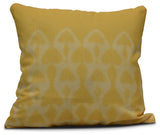 Watermark, Geometric Print Pillow, Yellow, 18"x18"