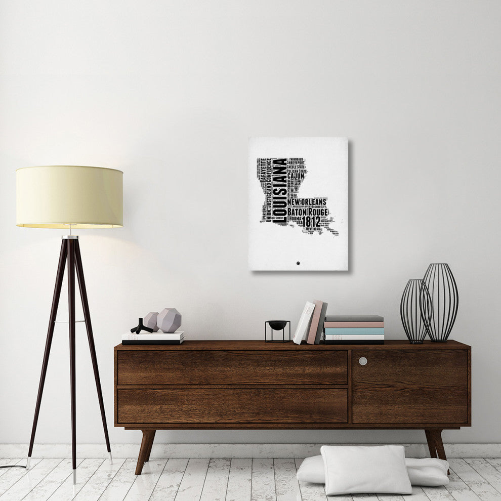 "Louisiana Word Cloud 2" Fine Art Print