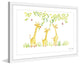 Marmont Hill, "Three Giraffes" by Maya Gur Framed Painting Print, 24x16