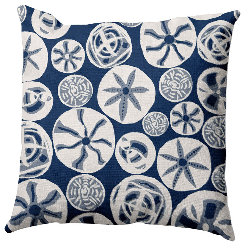Algoa Treasure Pillow, Navy, 26"x26"