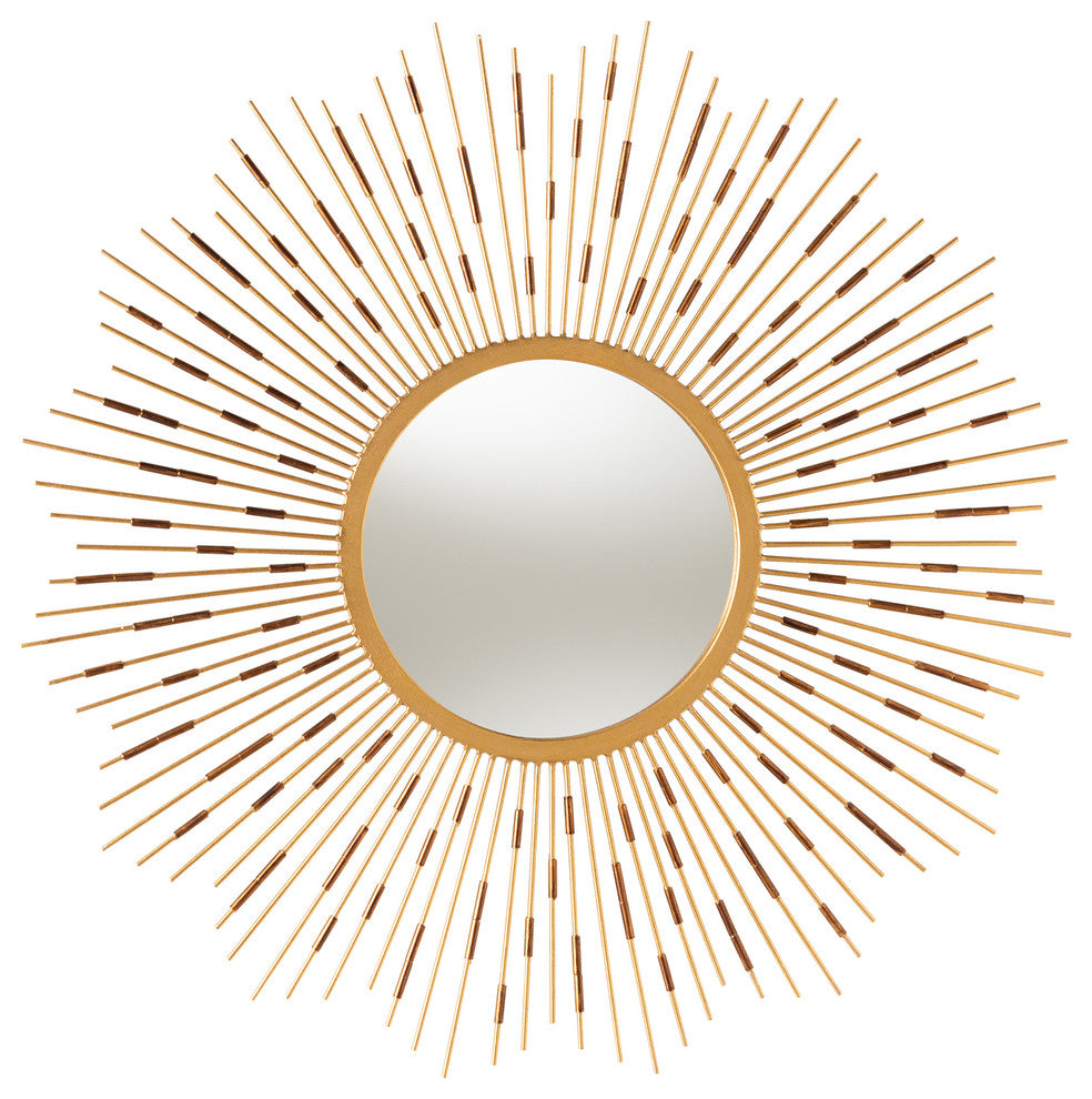 Amandine Gold Sunburst Accent Wall Mirror