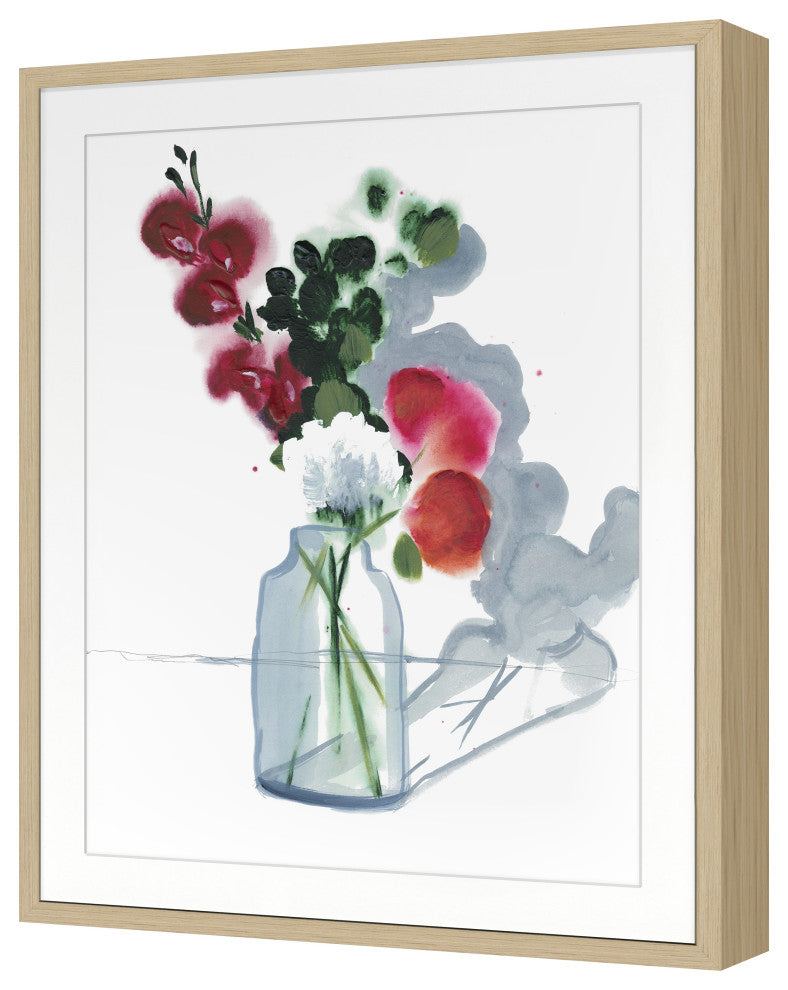 Floral Study 2 Fine Art Print, Nordic Oak, 30"x24"