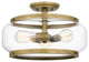 Quoizel TPY1715WS 3-Light Semi Flush Mount, Tapley