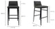 Contemporary Baron Barstool Charcoal - Grey