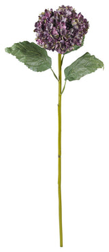 30" Hydrangea Artificial Flower, Set of 4, Purple