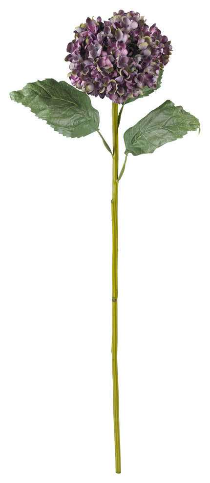 30" Hydrangea Artificial Flower, Set of 4, Purple