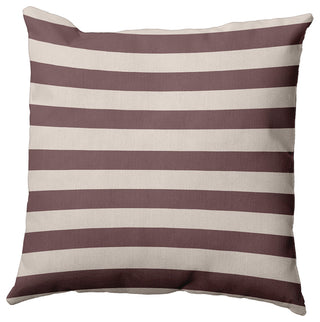 Stripes Polyester Indoor Pillow, Red, 26"x26"