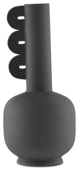 Happy 40 Three Wings Black Vase