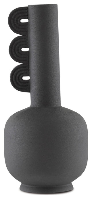 Happy 40 Three Wings Black Vase