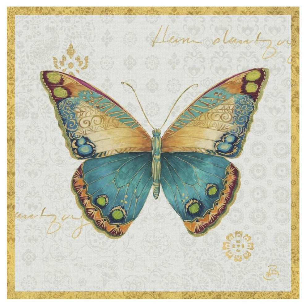"Bohemian Wings Butterfly VIA" Digital Paper Print by Daphne Brissonnet, 20"x20"