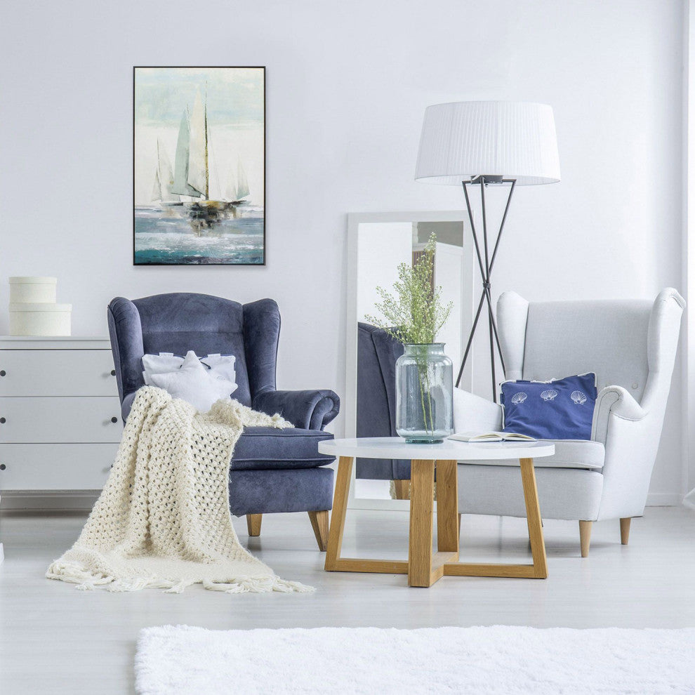 Quiet Boats Non-Glass Framed Art