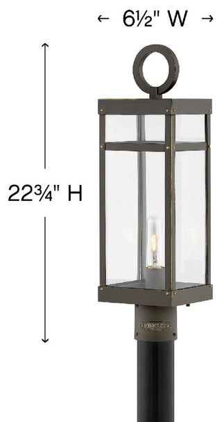 Hinkley Lighting 2801 Porter 120v 1 Light 23" Tall Lisa McDennon - Aged Zinc