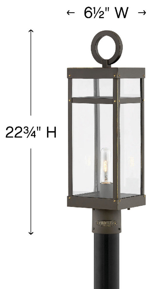 Hinkley Lighting 2801 Porter 120v 1 Light 23" Tall Lisa McDennon - Aged Zinc