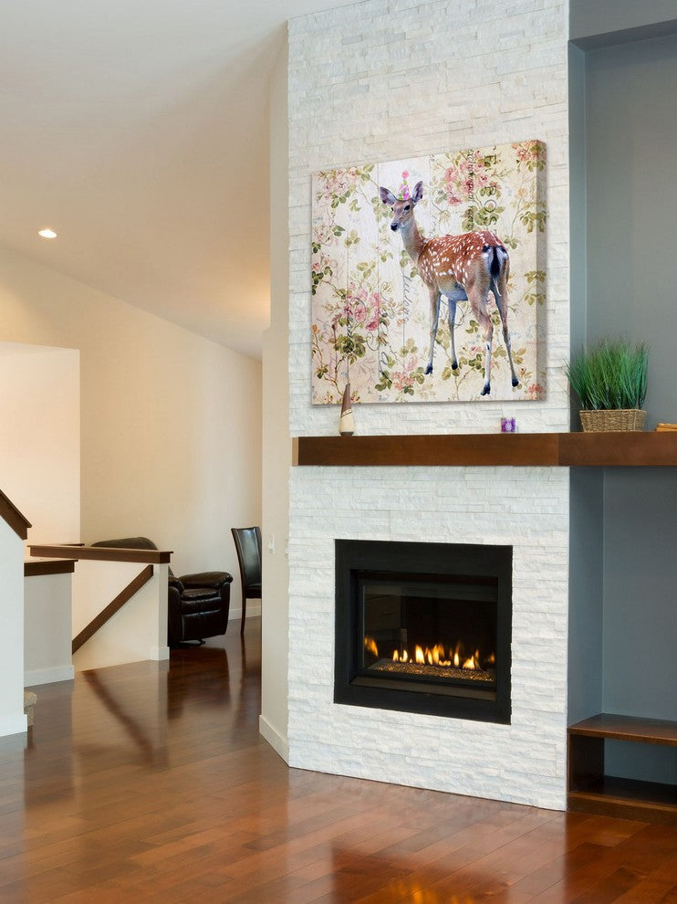 Marmont Hill, "Party Doe" by Morgan Jones Painting on Wrapped Canvas, 32x32