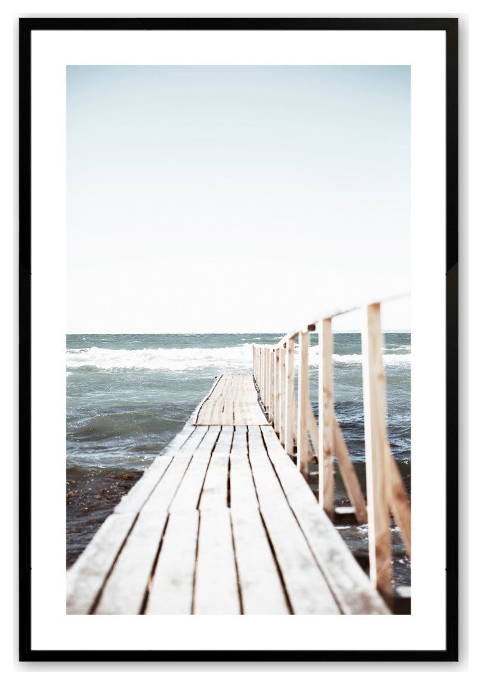 Satin Black 12" x 16" Journey into Serenity Framed Print