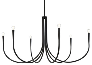 Home Living 55" Chandelier, Black