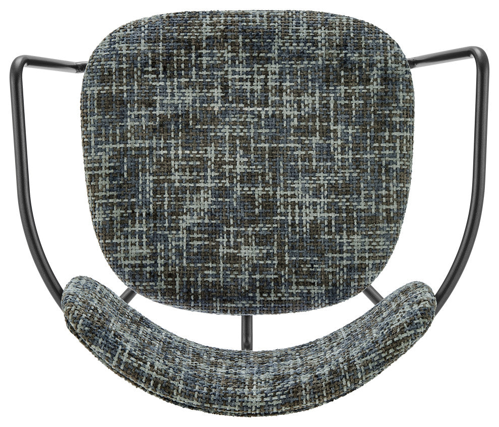 Alivia Fabric Dining Side Arm Chair,, Set of 2, Allure Gray