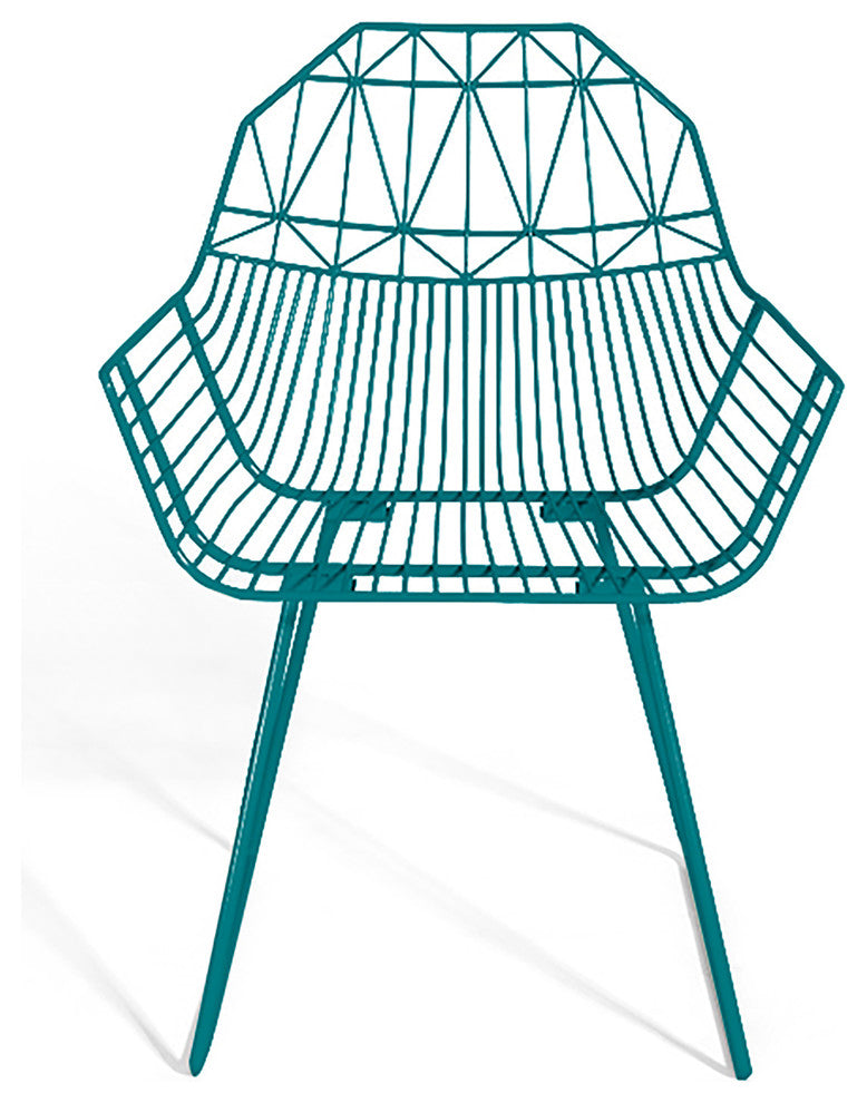 Ace Dining Arm Chair, Matte Teal