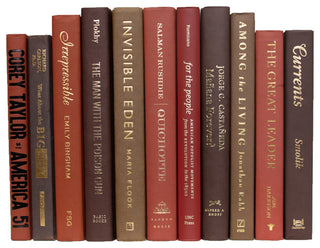 Decorative Books - Cobblestone Book Bundle - 1 foot of Brown and Red Books