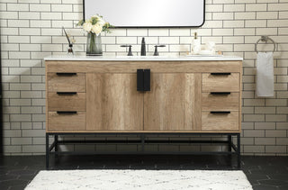 Home Living 22" Modern Natural Oak-Light Bathroom Vanity