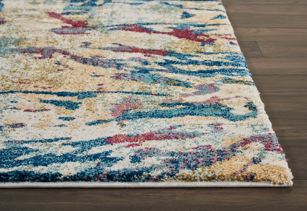 Nourison Fusion Cream/Multicolor Area Rug, 9'6"x13'