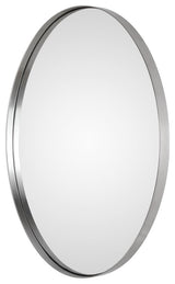 Uttermost Pursley Brushed Nickel Oval Mirror