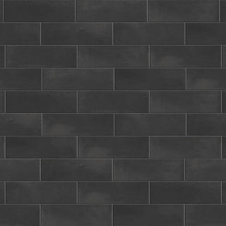 Coco Matte 2" x 5-7/8" Porcelain Floor and Wall Tile, Blk Hat