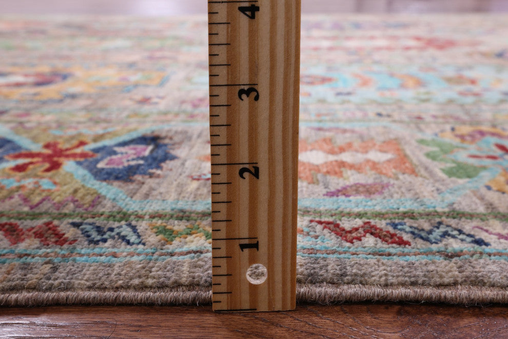 5' 7" X 7' 9" Fine Turkmen Ersari Hand Knotted Rug - Q12469