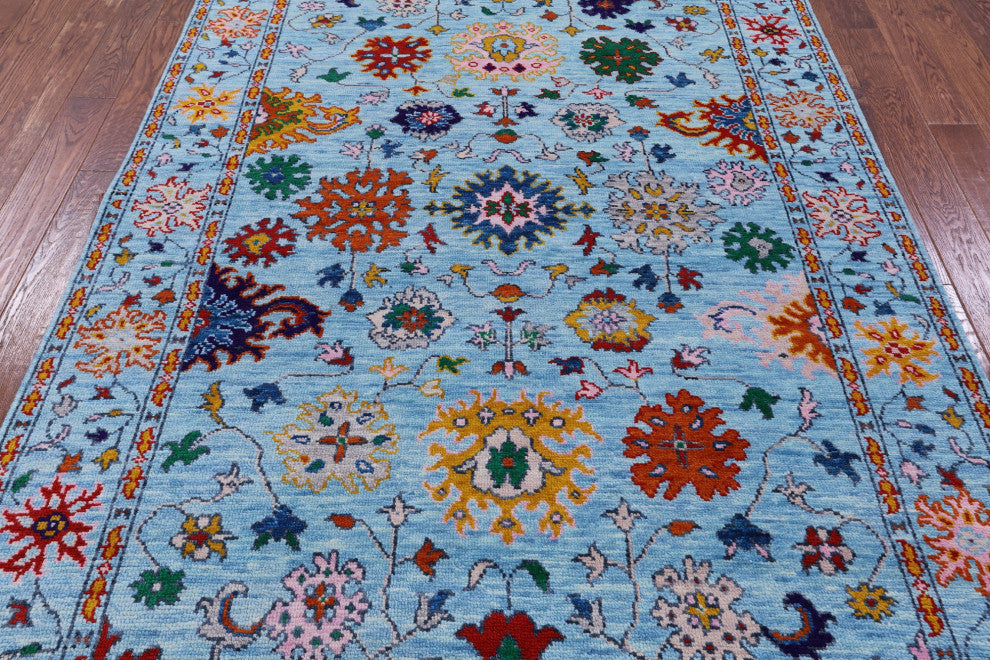6' 3" X 9' 2" Turkish Oushak Handmade Wool Rug - Q13342