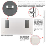 "Gentian Xray" Frameless Free Floating Panel Graphic Wall Art, 24"x48"