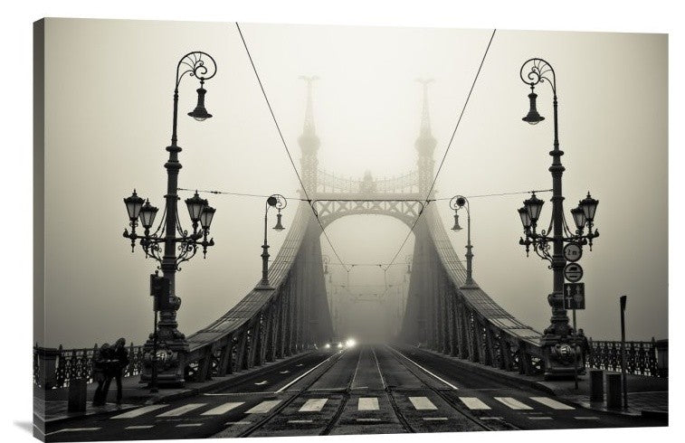"The Bridge" Stretched Canvas Giclee by Arminmarten, 30"x20"